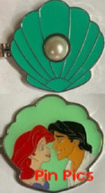 Disney Little Mermaid Hinged Locket with Pearl Ariel and Eric pin - £15.77 GBP