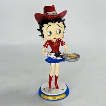 2010 Betty Boop Danbury Mint “Add a Little Sizzle” Figurine Statue Cowgirl Bacon - $49.99