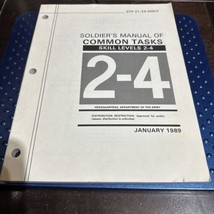 US ARMY STP 21-24-SMCT Soldier&#39;s  of Common Tasks Skill Levels 2-4 1989 - £15.54 GBP