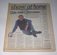 Peter Gabriel Show At Home Newspaper Supplement Vintage 1992 Cover Story  - $24.99
