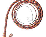 Handmade Genuine Leather Bullwhip 6–8 FT 16 Plait Inspire Professional B... - $48.79+
