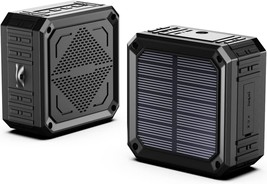 Solar Speaker Abfoce Portable Ipx6 Waterproof Bluetooth Speaker 15 Hours... - £33.17 GBP