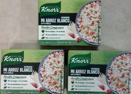 3X Knorr Mi Arroz Blanco Sazonador White Rice Seasoning - 3 Boxes 4 Packets Each - £11.45 GBP