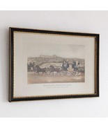 Antique Hand Coloured Engraving, The Reading Telegraph Coach by Robert Havell - $31.98