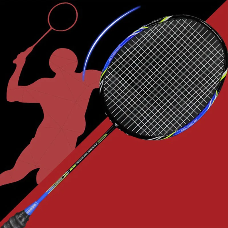 Sporting 2pcs Professional Badminton Rackets Set Ultra light Double Badminton Ra - £62.36 GBP