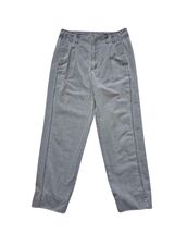 Vintage Bugle Boy USA Pleated Pants Grey High Waisted Tapered Tag Size 3... - $11.76