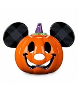 Disney Theme Parks Mickey Mouse Pumpkin Votive Candle Holder 2021 - £62.91 GBP