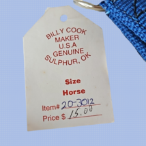 Billy Cook Royal Blue Nylon Halter Horse Size New image 5