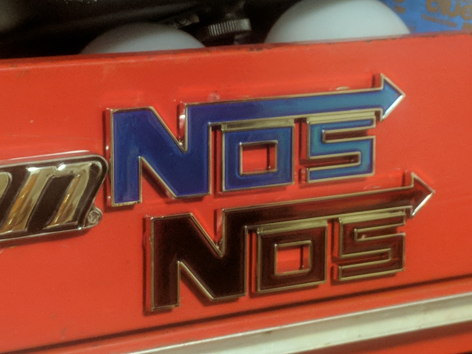 NOS emblems/Toolbox Magnets.. Choice of Red or Blue - $15.99