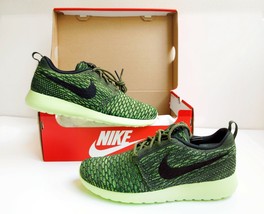 Nike Roshe One Flyknit Women&#39;s Shoes Green/Black Volt Light Liquid Lime - £75.93 GBP