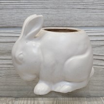 White Bunny Rabbit Planter Easter Spring Summer Table Decor Cottage Core Vtg - £10.35 GBP