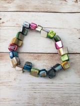 Vintage Bracelet Multi Colored Stretch Bracelet - $12.99