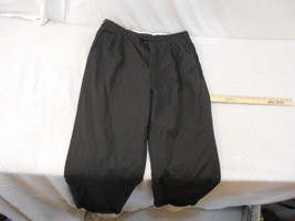 Mens 38x29 Principe Reda Super 100&#39;s Black 100% Wool Cuffed Dress Pants ... - $26.24