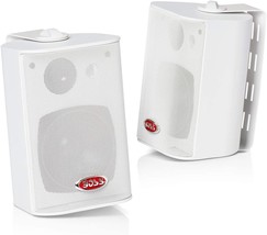 Boss Audio MR4.3W 200-Watt 3 Way Marine 4-Inch Enclosed System Speaker, White - £50.46 GBP