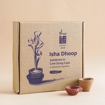 ISHA LIFE Handmade Loban (blended resin) with cow dung cups (12 pcs). 6 ... - £10.07 GBP