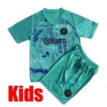 Inter Miami 2023 - 2024 Kids Blue 3RD Soccer Jersey - Messi Miami Kids J... - £59.95 GBP