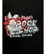 Vtg Disneyland Resort Piglet&#39;s Pork Chop Karate Studio Button Down Shirt... - €36,79 EUR