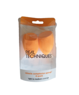 Real Techniques Miracle Complexion Sponges Orange Latex Free &amp; Vegan (2-... - $12.40 CAD