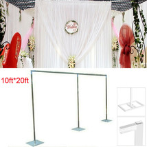 3 M X 6 M Iron Backdrop Support Stand Curtain Frame For Wedding Backdrop... - £133.67 GBP