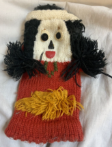 Vintage 1960s Girls Indian Native American Knit Puppet Mitten 7”x3.25” - $7.66