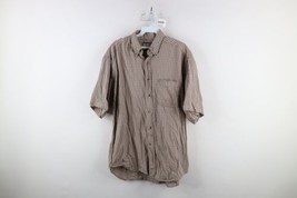 Vtg 90s Streetwear Mens Medium Faded Baggy Fit Collared Button Down Shirt Plaid - £31.52 GBP