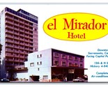 El Mirador Drive-In Hotel Sacramento California CA UNP Chrome Postcard  S23 - £1.50 GBP