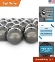 5/8 Inch Precision Chrome Steel Bearing Balls - 100 Count, Durable G25 - $878.05 MXN