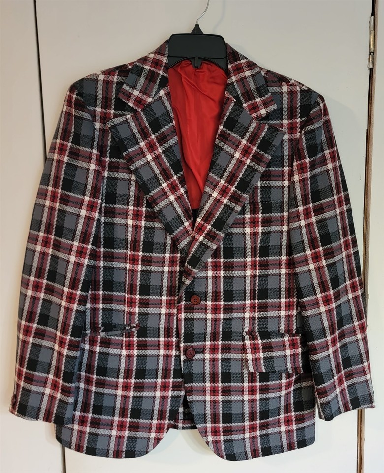 Vintage Mens S? Di Angelo de Monza Lou Seiken&#39;s Multicolor 2-Button Spor... - $28.71