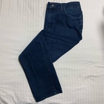 Náutica Men’s 36 32 Jeans Dark Wash Straight Fit Stretch COmfortable Winter - £21.65 GBP