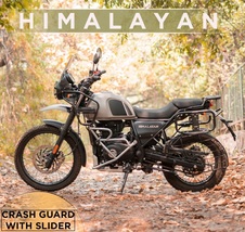 For Royal Enfield Himalayan BS6 (2021-22) Crash Guard With Slider Silver - £151.86 GBP