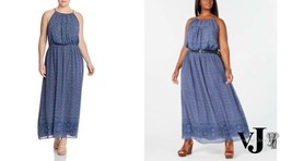 MICHAEL Michael Kors Womens Plus Printed Chain Maxi Dress - £53.11 GBP