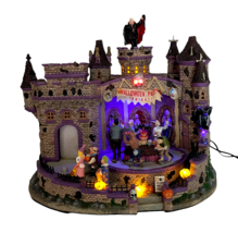 Vintage Lemax Spooky Town Halloween Party Lighted Animated Sound Classic Monster - $108.85