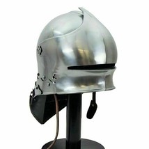 Medieval Knight German sallet helmet european costume close knight sca larp Helm - £113.41 GBP