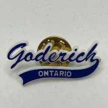 Goderich Ontario Canada City State Souvenir Tourism Plastic Lapel Hat Pin - $5.95