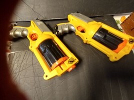 2 Nerf Maverick Rev-6 Nerf Gun N-Strike Yellow Black Revolvers works - £9.49 GBP