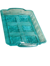Crafter&#39;s Corner Plastic Picnic Summer Light Green  Tray, 13x8-in. - £9.19 GBP