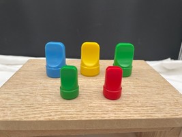 Vintage Doubletrack Board Game Pieces Parts Pawns Milton Bradley 1981 - £3.91 GBP