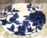 Royal Norfolk Blue Floral Dinner Plate 10.5&quot;Microwave/Dishwasher Safe-NE... - $15.05