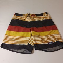 Patagonia STY86622 Men&#39;s Multicolor Stripes  Nylon Drawstring Short Sz 3... - $18.70