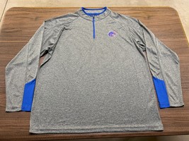 Boise State Broncos Men’s Gray Long-Sleeve Lightweight Pullover - 2XL Co... - £19.74 GBP