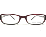 Anne Klein Eyeglasses Frames AK8028 124 Clear Gray Red Rectangular 49-17... - $51.28