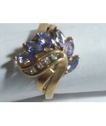Fine Jewelry Tanzanite &amp; Diamond Ring #R14 - $299.99