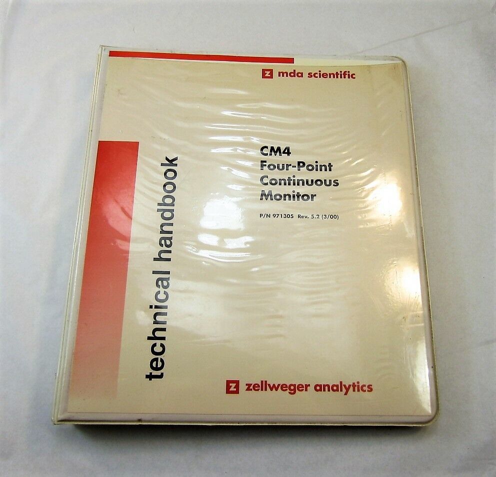 Zellweger MDA Scientific CM4 Four-Point Continuous Monitor Technical Han... - $17.44