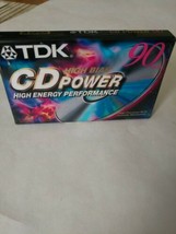 Tdk 90 Minutes High Bias Cd Power Type Ii Iecii Cassette Tape Blank Sealed Audio - £6.25 GBP