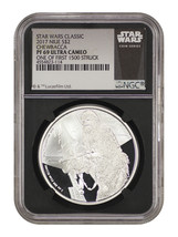 Niue: 2017 Star Wars Chewbacca $2 NGC Proof 69 UCAM (One of First 1500 Struck) - £125.61 GBP