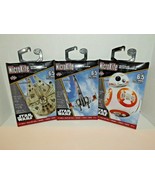 3 MicroKite Mini Mylar Kites Star Wars BB-8 Millennium Falcon X-Wing Fig... - $17.81