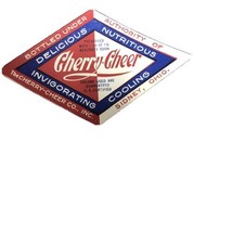 VINTAGE 1940’s Soda Paper Label CHERRY CHEER NOS W/ADHESIVE ON BACK Sidn... - $9.90