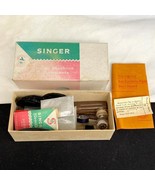 Vintage Singer Sewing Machine  attachments  accessories with box - $260.85