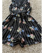 Anthropologie Everly Womens Size Small Romper Floral Key Hole Back Elast... - $260.63 MXN