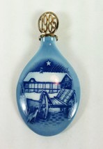 Bing Grondahl 1985 Christmas Ornament Porcelain Double Sided Gifts Holiday Tree  - £7.88 GBP